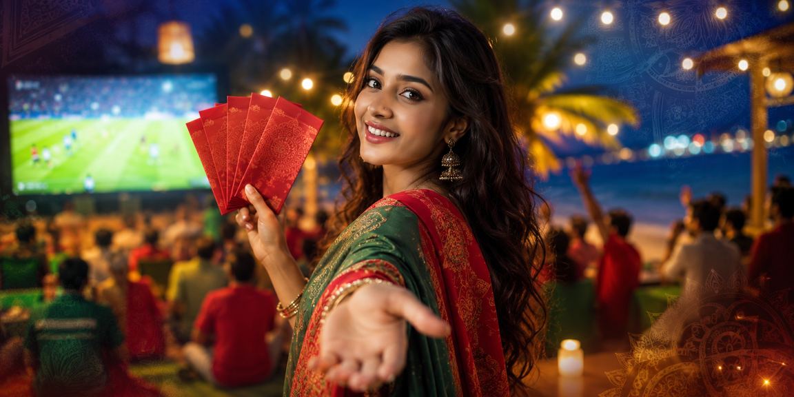 ময়মনসিংহের রাতের বাজারে লাল এনভেলপ উৎসবের বোনাস